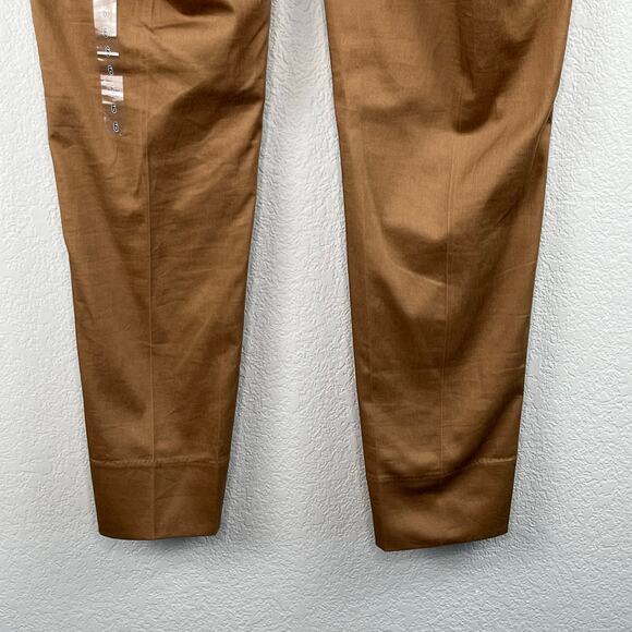 H & M Brown Slim Mid Rise Capri Chino Pants NWOT Size 6 - Picture 9 of 12